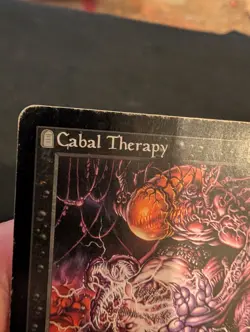 Damaged HP Cabal Therapy MTG Judgement Rare Check pictures. - Image 3