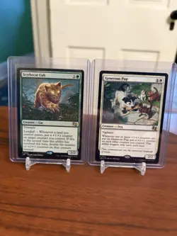 Scythecat Cub & Generous Pup - NM - Foundations Jumpstart - Regular Non-Foil - Image 1