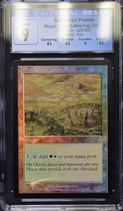 SUNGRASS PRAIRIE Odyssey Foil Rare CGC 9 MTG [Nostalgium] - Image 1