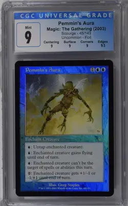 PEMMIN'S AURA Scourge Foil U CGC 9 Q+ MTG [Nostalgium] - Image 1