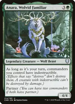 Anara, Wolvid Familiar-Commander Legends-Regular-214-NM - Image 1