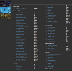 Ramses, Assassin Lord MTG EDH Commander Deck! Dimir Assassin's Creed! - Image 3