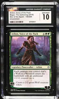 ARLINN, VOICE OF THE PACK War of the Spark CGC 10 MTG [Nostalgium] - Image 1
