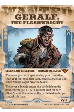 1x MTG Geralf, the Fleshwright (Showcase) - OTJ Mythic! NM Mint - Image 1