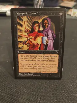 1 x Vampiric Tutor - Visions - MP - MTG WoTC Magic The Gathering - Image 1