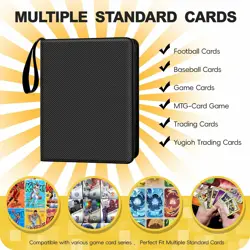 Pokemon Trading Card Binder Holds 400 Cards 4 Pocket Album TCG CCG MTG Game UK - Image 5