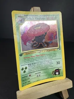 Pokemon Card Erika's Vileplume 5/132 1st Edition Holo Rare Gym Heroes DMG - Image 3