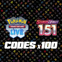 Pokemon TCG Live - 100 Scarlet & Violet 151 Codes - Sent via message - Image 1