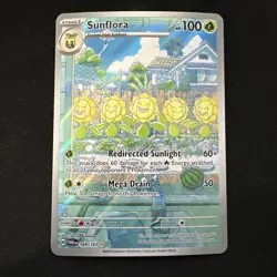 Pokemon Card TCG - Sunflora 169/167 Illustration Rare Twilight Masquerade - NM - Image 1