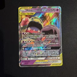Pokemon Card - Muk & Alolan Muk GX 61/214 Unbroken Bonds Tag Team - Image 1