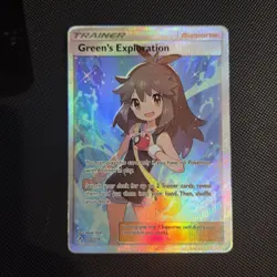 Pokemon Card - Green's Exploration 209/214 Unbroken Bonds Tag Team Full Art - Image 1