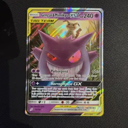Pokemon Card - Gengar Mimikyu GX Full Art 53/181 Tag Team Team Up - Image 1