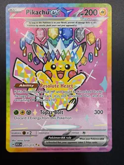 Pokemon TCG Pikachu EX 277/217 English - Image 2