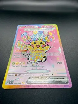 Pokemon TCG Pikachu EX 277/217 English - Image 3