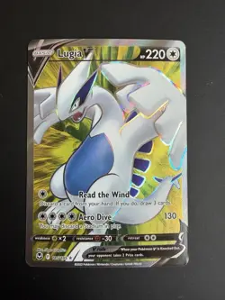 Pokemon Lugia V Full Art 185/195 Silver Tempest Ultra Rare Holo 220 HP English - Image 1