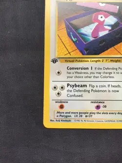Pokemon Cards: Team Rocket 1st Edition Uncommon: Porygon 48/82 - Image 5