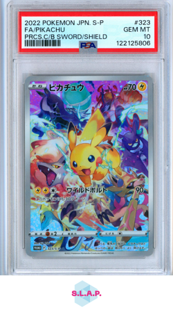 PIKACHU POKEMON 323/S-P 2022 SWORD/SHIELD GEM MINT JAPANISCH PSA 10 - Image 1