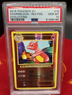 Charmeleon 10/108 Pokemon XY Evolutions Reverse Holo PSA 10 - Image 1