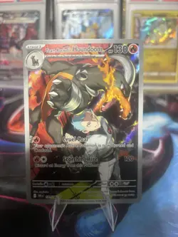 Pokemon TCG Team Rockets Houndoom Illustration Rare Card 191/182 Destined Rivals - Image 1