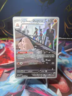 Pokemon TCG Team Rocket’s Dugtrio 239/217 Illustration Rare Ascended Heroes NM - Image 1