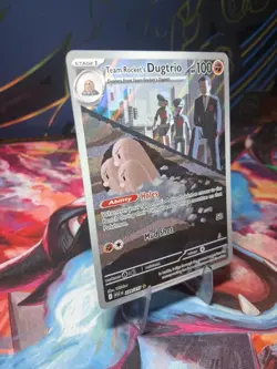 Pokemon TCG Team Rocket’s Dugtrio 239/217 Illustration Rare Ascended Heroes NM - Image 3