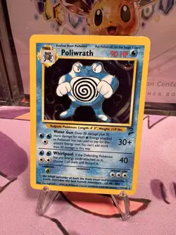 Poliwrath 15/130 Holo Rare - Pokemon Base Set 2- Vintage WOTC MP - Image 3