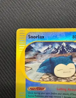 Pokemon Card-Snorlax-Skyridge-100/144-HoloReverse-ENG-LP - Image 3