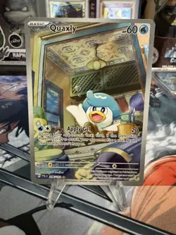 Pokemon TCG Quaxly - 206/193 - SV02: Paldea Evolved Illustration Rare - Image 3