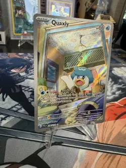 Pokemon TCG Quaxly - 206/193 - SV02: Paldea Evolved Illustration Rare - Image 5