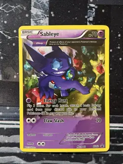 FULL ART Sableye HOLO PROMO Black Star XY92 Pokemon Holographic Foil - Image 1