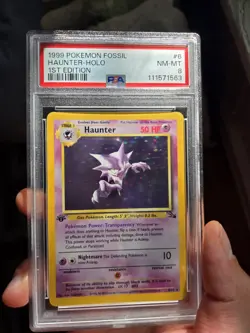 Pokemon TCG Haunter 1st Ed. Fossil 6/62 Holo 1999-2000 WOTC - Image 1