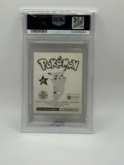 1999 Merlin Pokemon #S27 Brock Prism PSA 8 NM-MT - Image 2