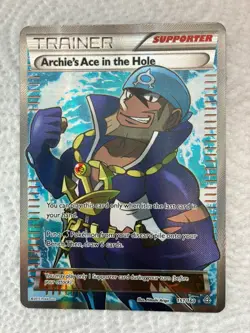 Archie’s Ace in the Hole 157/160 Full Art XY Primal Clash NM Pokemon - Image 1