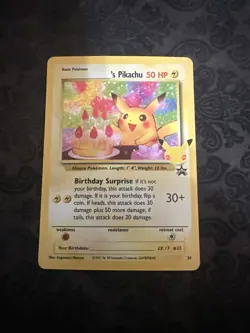 Birthday Pikachu Holo 24 Celebrations Classic Collection Pokemon 2021 - Image 1