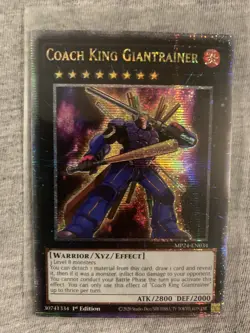 Yugioh x1 Coach King Giantrainer MP24-EN034 Quarter Century (Near Mint!) - Image 1