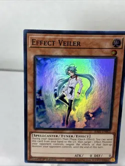Yu-Gi-Oh Effect Veiler RA01-EN003 Super Rare 1st Edition Near Mint Condition - Image 2