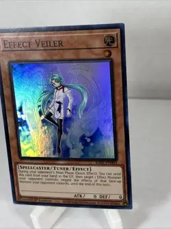 Yu-Gi-Oh Effect Veiler RA01-EN003 Super Rare 1st Edition Near Mint Condition - Image 3