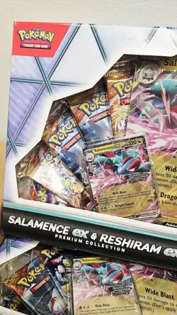 X1 Pokemon Card Salamence Ex & Reshiram Ex Premium Collection Presale - Image 3