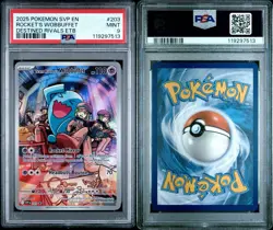Team Rocket's Wobbuffet 203 Sv: Scarlet & Violet Promo Cards Holo - PSA 9 Mint - Image 3