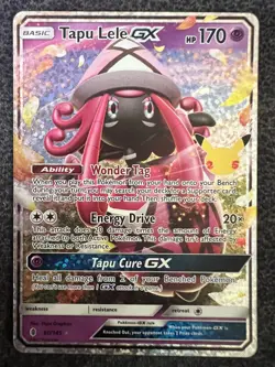 Tapu Lele GX 60/145 Celebrations: Classic Collection Holo Pokemon Card NM - Image 1