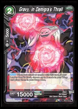 Dragon Ball Super - Gravy, in Demigra's Thrall - BT4-114 Common Card CB-1-3-F-10 - Image 1