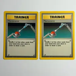 Pokemon TCG Maintenance Base Set 83/102 WOTC Vintage 1999 2 Card Lot - Image 1