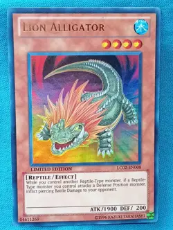 YuGiOh Cards - Lion Alligator - LC02-EN008 **Near Mint** - Image 1