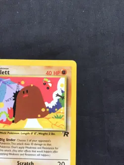 Pokemon Cards: Team Rocket 1st Edition Common: Diglett 52/82 - Image 3