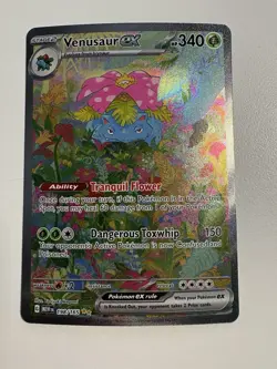 Pokemon Venusaur ex 198/165 Scarlet & Violet 151 Special Rare Full Art Holo Card - Image 1