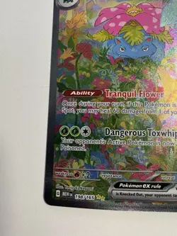 Pokemon Venusaur ex 198/165 Scarlet & Violet 151 Special Rare Full Art Holo Card - Image 4