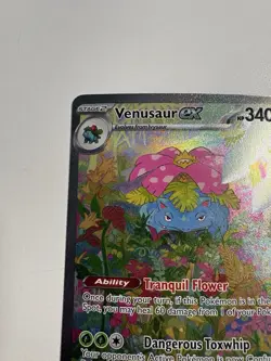 Pokemon Venusaur ex 198/165 Scarlet & Violet 151 Special Rare Full Art Holo Card - Image 5