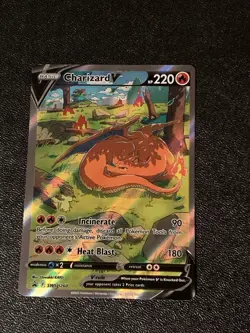 Pokemon TCG Charizard V Holo SWSH260 Black Star Promo Card - Image 1