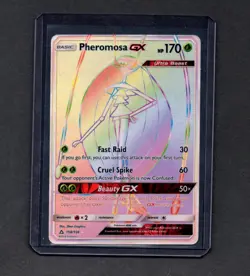 Pheromosa GX (Secret Rare) 158/156 SM - Ultra Prism - Pokemon Card - NM - Image 1