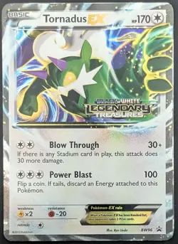 Tornadus EX BW96 Legendary Treasures Prerelease Promo Pokemon Card - Image 1